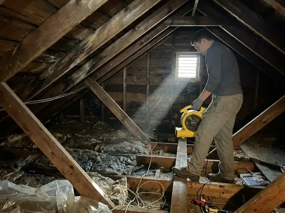 attic-water-damage-drying-proc-007 — frequently asked questions, Emergency Water Extraction & 24/7 Flood Response in New Eag…